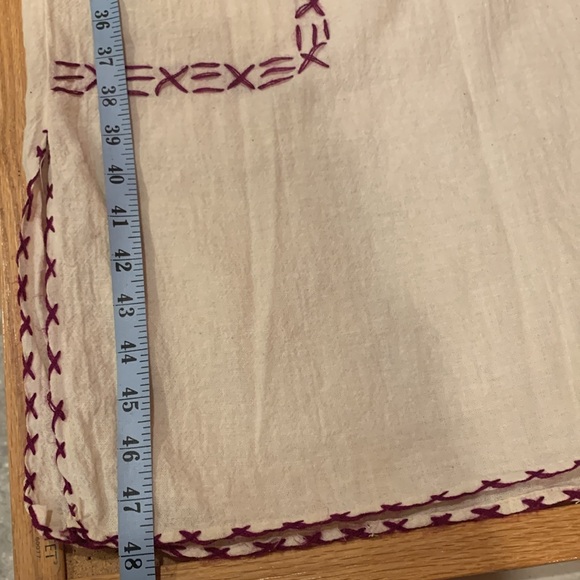 Mexican Embroidered Floral White Dress Unsized Fits XS Petite - Picture 13 of 14